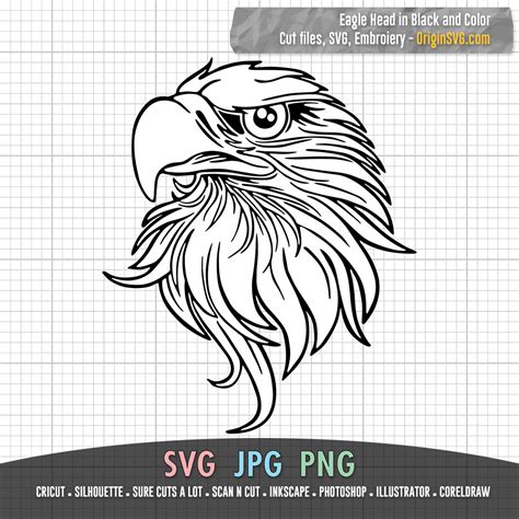 Download 308+ Eagle Head SVG Creativefabrica